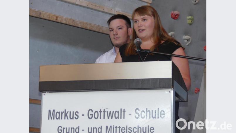 &quot;Wir wollen Zeichen setzen für ein vorurteilsfreies Denken&quot;, betonen die Schüler Jana Kraus und Kevin Forster. Bild: rn