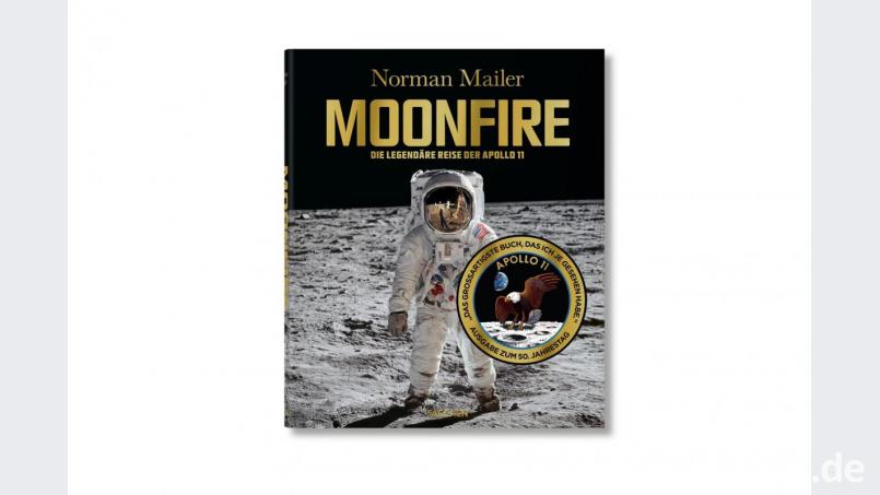 „Moonfire“ von Norman Mailer mit unveröffentlichten Fotos der Mondlandung. Foto: Taschen Verlag