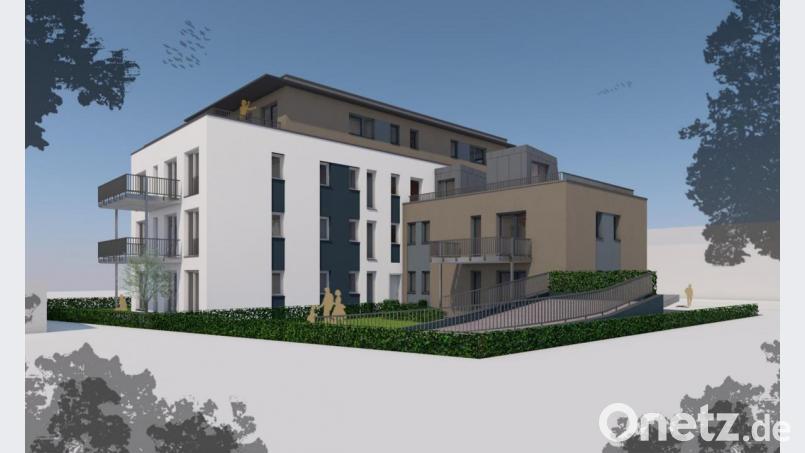 In Nürnberg-Ziegelstein plant die Kewog eine Wohnanlage mit zwölf Eigentumswohnungen. Gesamtkosten: rund fünf Millionen Euro. Bild: exb