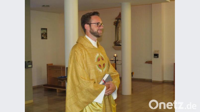Neupriester Lucas Lobmeier feierte in Letzau seine Nachpriminz. Bild: adj