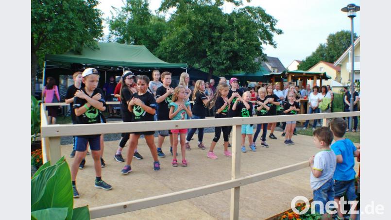 Die Zumba-Kids zeigten ihr Können Bild: enz