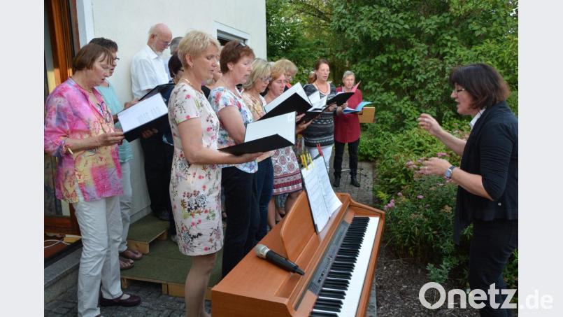 Der Evangelische Kirchenchor unter der Leitung von Christine Schlenk. Bild: jr