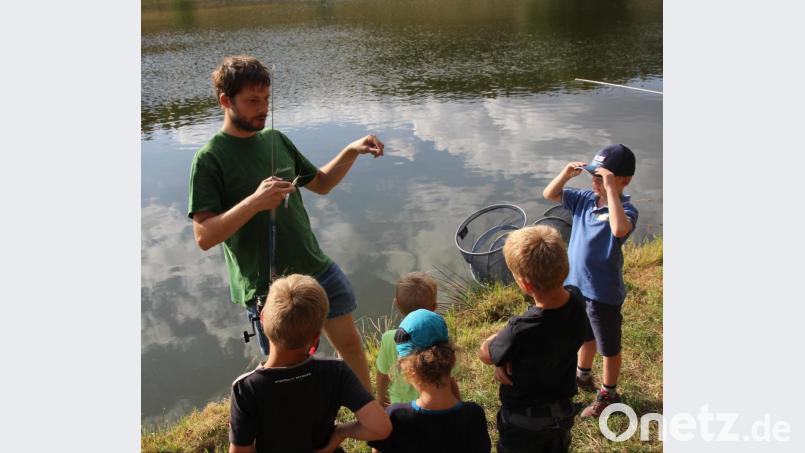 Der Angelverein lädt Kinder und Jugendliche für 10. August ein. Am Weiher erfahren sie viel Wissenswertes rund um Fisch und Gewässer. Archivbild: frd