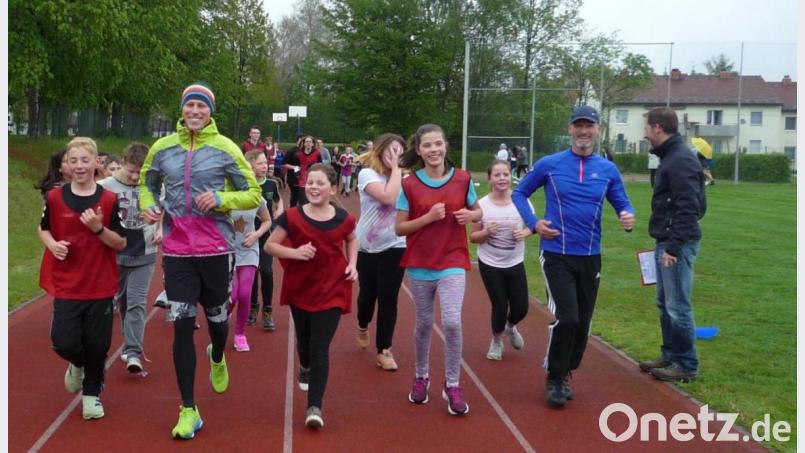 Auch die Mittelschule Waldsassen nahm in diesem Schuljahr beim Projekt „Lauf dich fit“ teil. Bild: exb