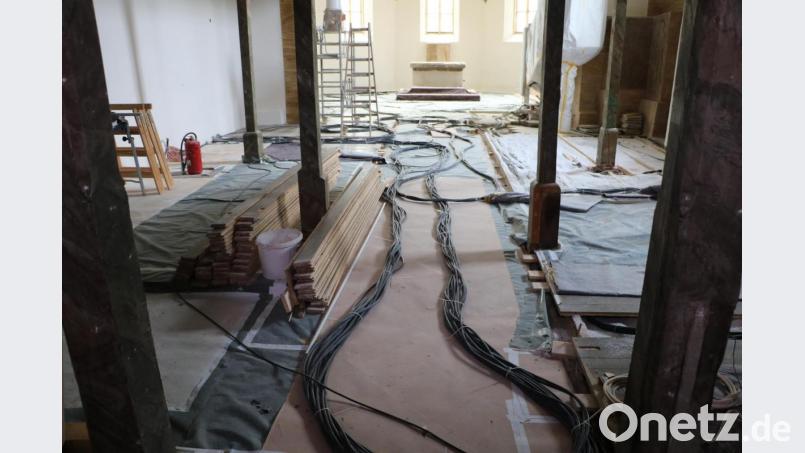 Als Baustelle zeigt sich derzeit die evangelische Stephanuskirche in Edelsfeld. Bild: gru