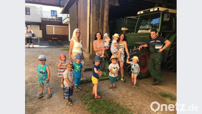 Auch die Geräte und Maschinen auf einem Bauernhof sind für Kinder interessant. Bild: ld