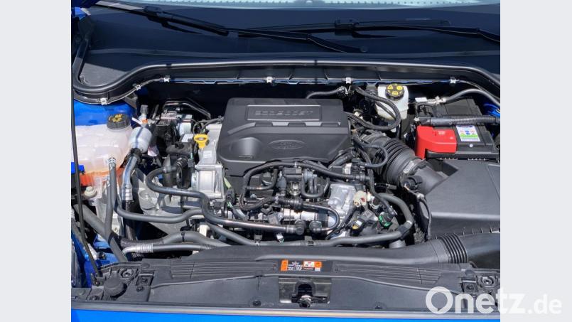 Den viel gelobten Dreizylinder-Ecoboost-Motor gibt es in verschiedenen Leistungsstufen. Im Testwagen bringt er es auf 125 PS. Bild: Michael Ascherl