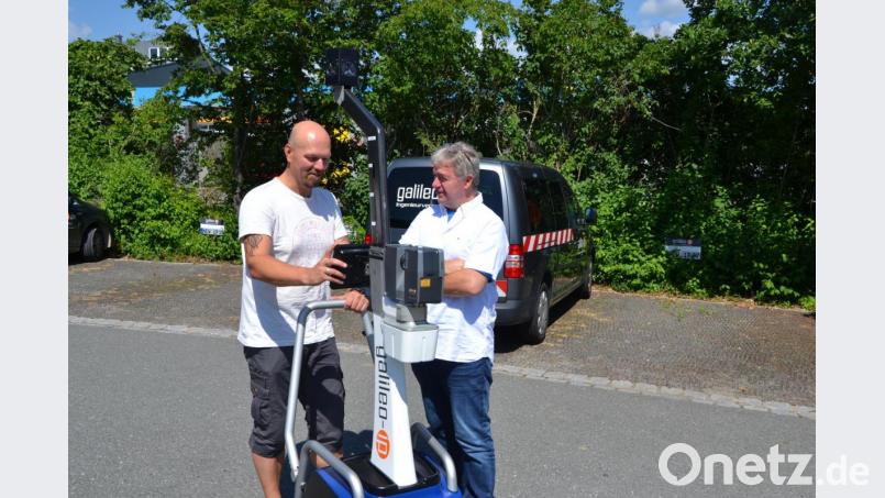 Der mobile 3-D-Laser-Scanner im Einsatz. Bild: fuw
