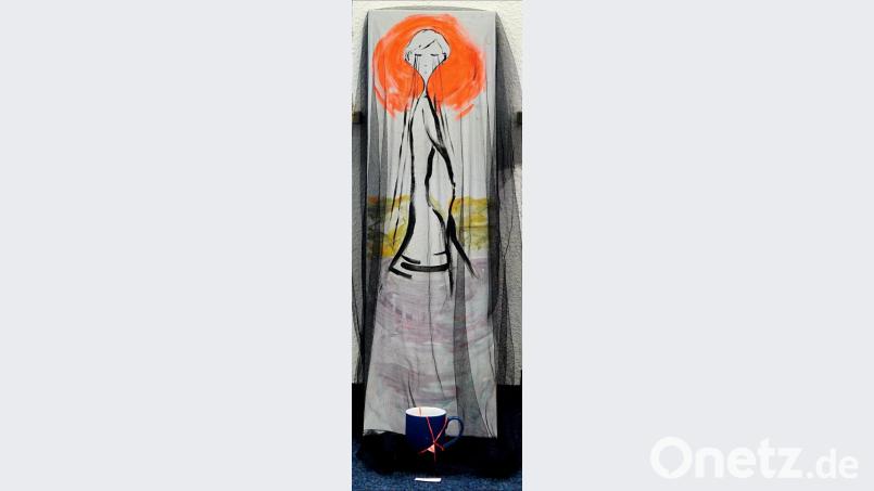 Susanna Morton stellt bei „Kuro Rasa“ unter anderem dieses Gemälde aus. Bild: Christopher Dotzler