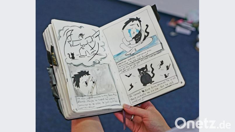 Dieser Manga ist bei der Ausstellung auch zu sehen. Bild: Christopher Dotzler