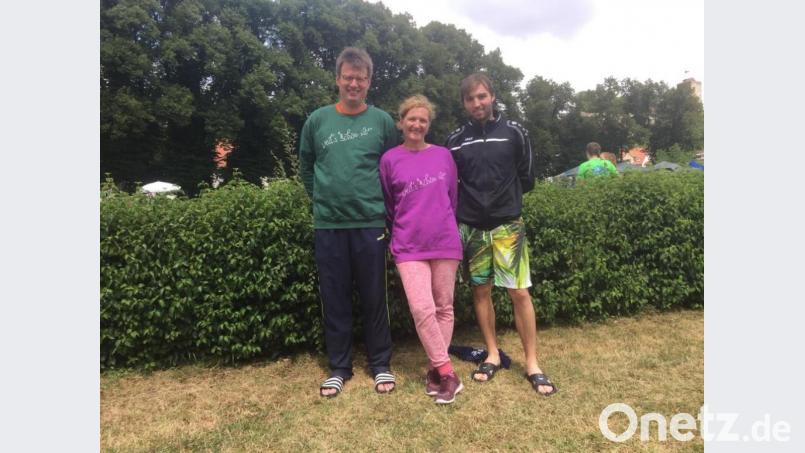 Die Masters des TSC (von links): Hubert Brech, Antje Mickisch und Lukas Bachmeier. Bild: rbg