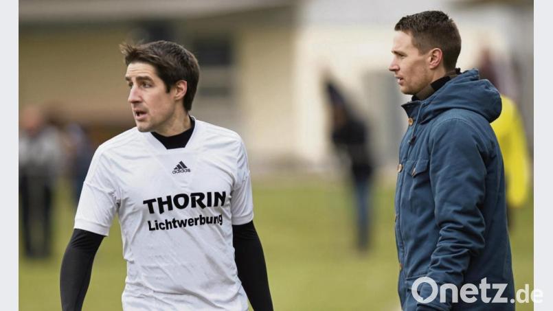 Das Trainerduo Christian Zechmann (links) und Christian Most bei der SpVgg Pfreimd. Beide waren dort sehr erfolgreich. Bild: aho