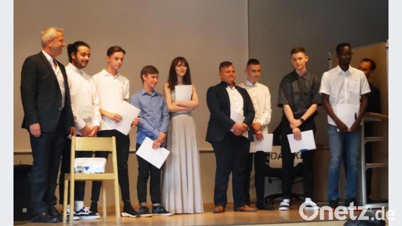 Zehnklässler Andre Davis (rechts) gehört ebenfalls zu den Besten. Bild: bhi