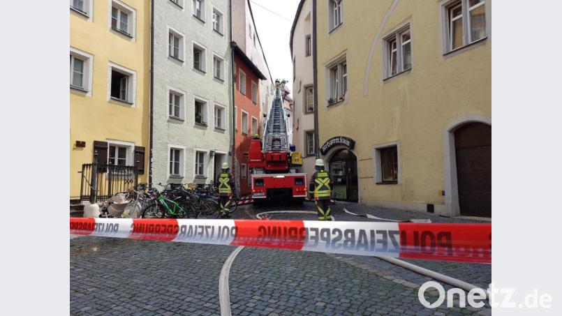 In der Regensburger Altstadt brannte es am Samstag erneut. Bild: Alexander Auer