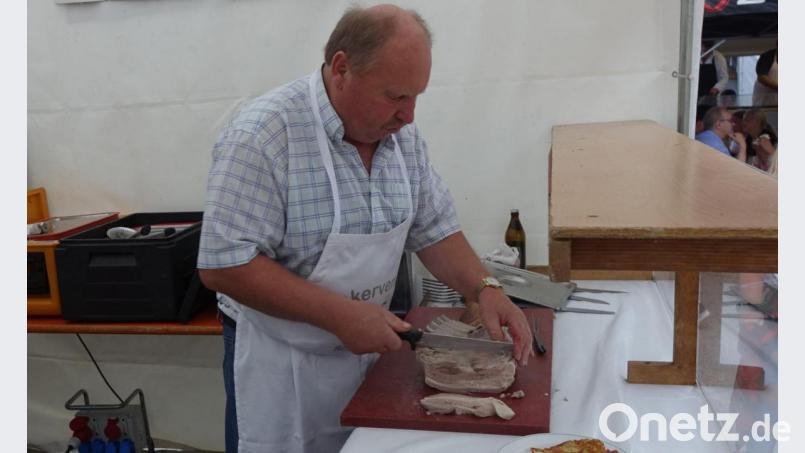 Auch Kesselfleisch war im Angebot für die Besucher. Bild: mmj