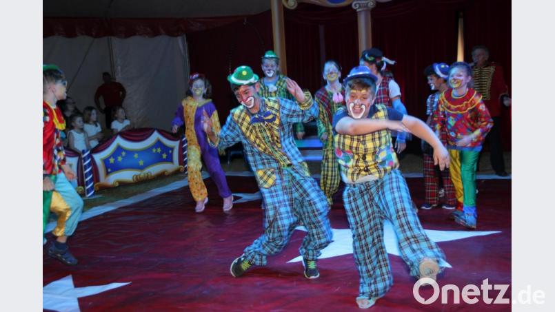 Die Clowns sorgten für Heiterkeit beim großen Publikum. Bild: ads