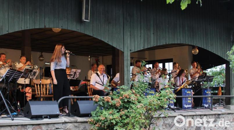 Die Big-Band &quot;Swing a ling ding&quot; trat im Sterngarten auf. Bild: kar