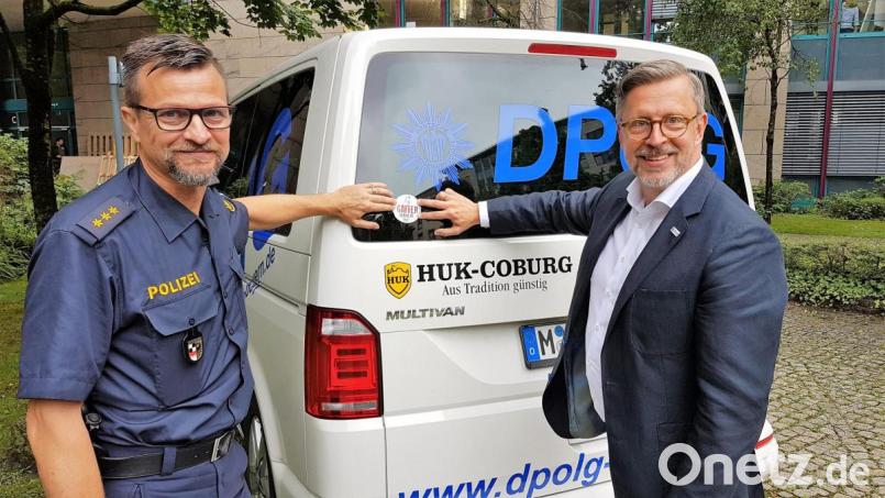 Stefan Pfeiffer (links) und Rainer Nachtigall Bild: DPolG Bayern