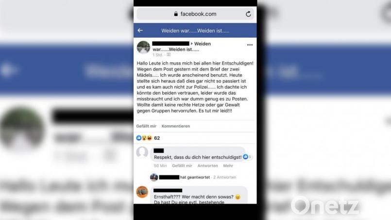 Derjenige, der den falschen Warnbrief in den sozialen Medien gepostet hat, rudert zurück. Das findet viele gut, einige kritisieren die Verbreitung trotzdem, und wieder andere hetzen nun gegen die Verfasser des Fake-Briefs. Screenshot: mte