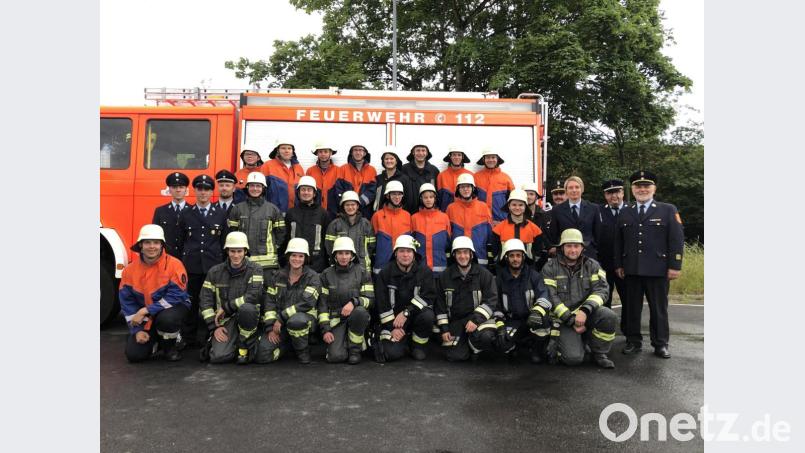 Sie haben das Leistungsabzeichen der Feuerwehr Weiden in der Tasche. Bild: exb/Stadt Weiden i.d.OPf.
