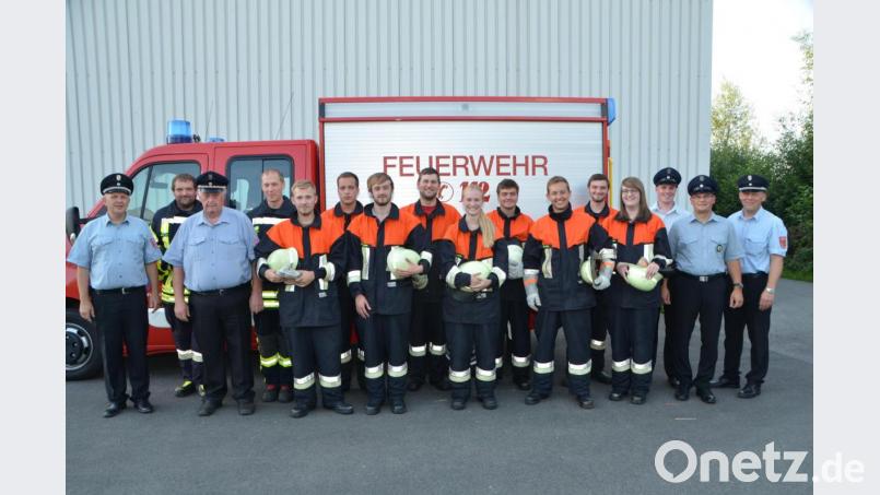 Es war eine respektable Leistung der Feuerwehrleute aus dem Waldauer Ortsteil bei 31 Grad im Schatten zu einer Leistungsabzeichenprüfung anzutreten. Bild: dob