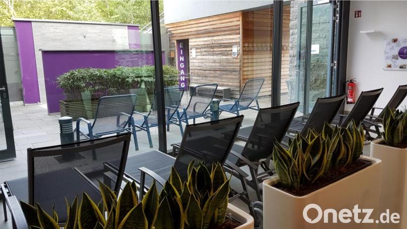 Der neu gestaltete Ruhebereich in der Bild: exb