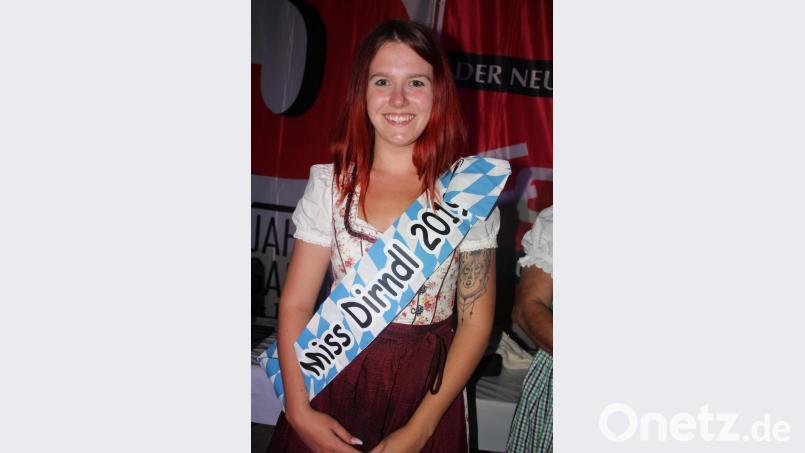 Die neue Miss Dirndl, die zwanzigjährige Pauline Tresselt aus Frankfurt/Main. Bild: kro