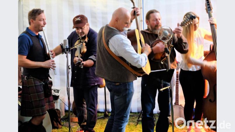 Die &quot;Factoria Session Band&quot; begeistert mit keltischen Klängen. Bild: wlr