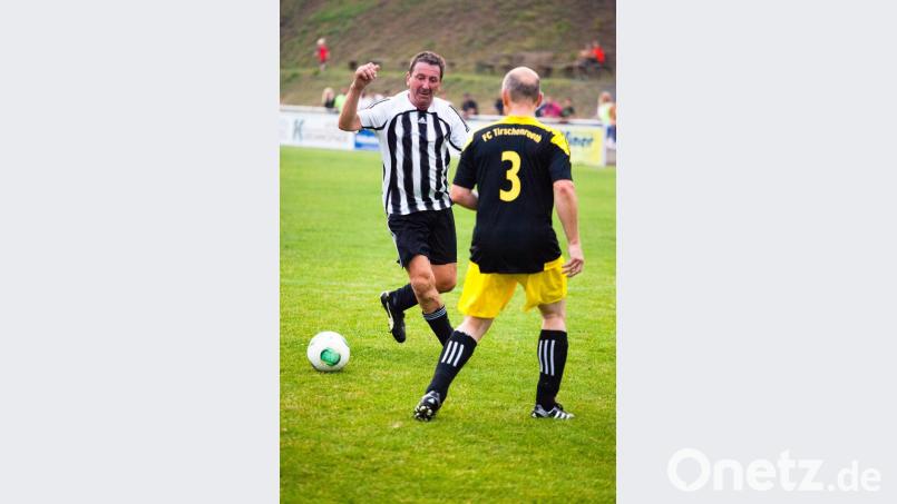 Hans Zölch in seinem Element, am runden Leder. Bild: kro