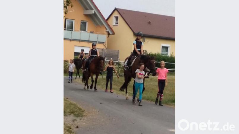 Am meisten freuten sich die Mädchen auf einen geführten Ausritt mit den Pferden und Ponys. Bild: hai