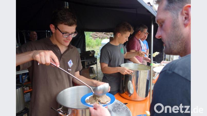 Die Küche stand wie immer im Mittelpunkt: Hervorragende Verpflegung gab es zu jeder Tages- und Nachtzeit. Bild: Peter Zimmermann