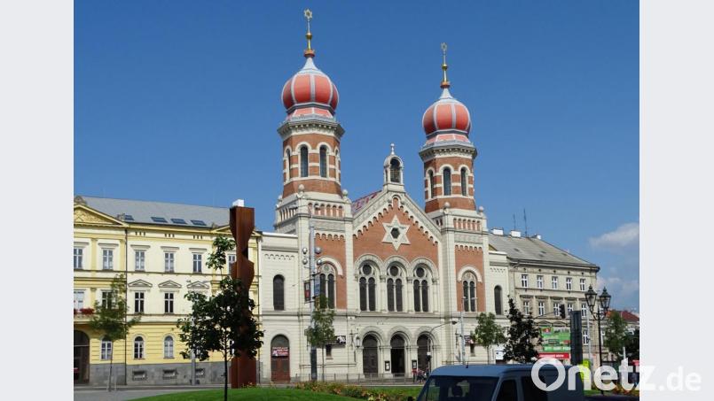Die drittgrößte Synagoge der Welt steht in Pilsen, sie bietet 1500 Menschen Platz und wird heute auch für Konzerte genutzt. Bild: Dobmeier