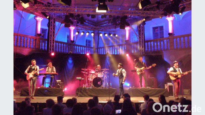 Stimmungsvoller Abend - sowohl was die Musik als auch das Ambiente anbetrifft: "I Dolci Signori" auf der Palazzo-Festival-Bühne. Bild: Wilhelm Amann