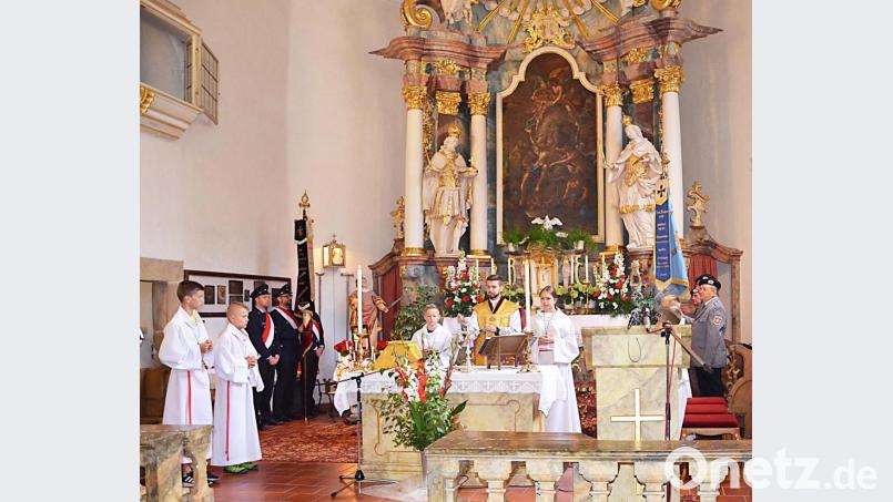 Festgottesdienst zum Patrozinium der Wallfahrtskirche Weißenbrunn. Bild: ü