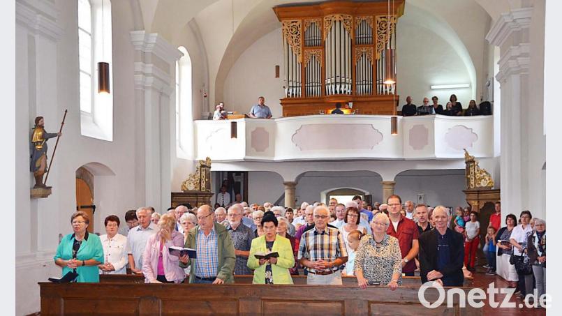 Festgottesdienst zum Patrozinium der Wallfahrtskirche Weißenbrunn. Bild: ü