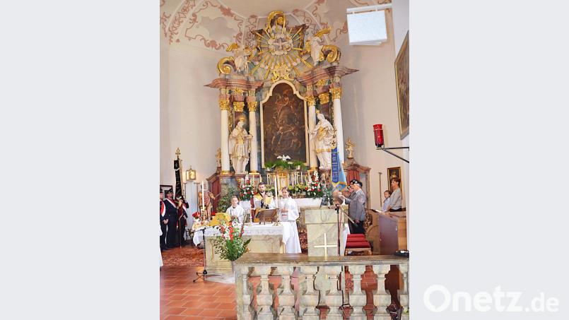 Festgottesdienst zum Patrozinium der Wallfahrtskirche Weißenbrunn. Bild: ü
