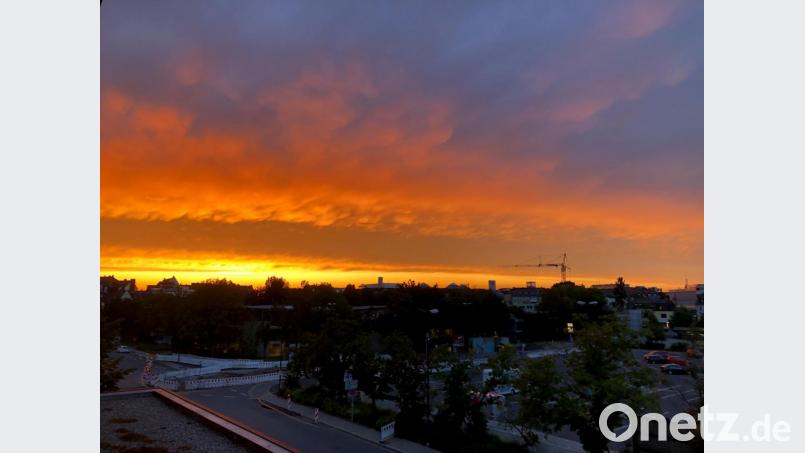 Abendrot über Weiden Bild: Alexander Unger
