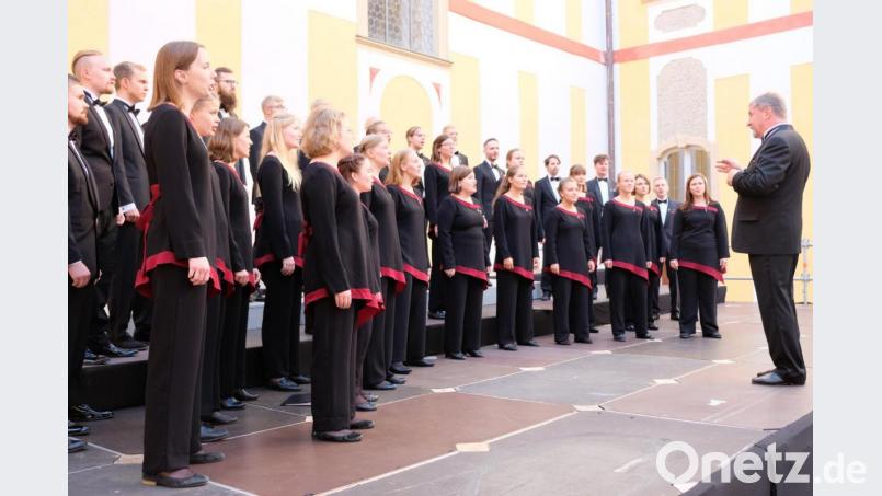 Konzert des finnischen Chores &quot;Dominante&quot; im Innenhof von Kloster Speinshart. Bild: do