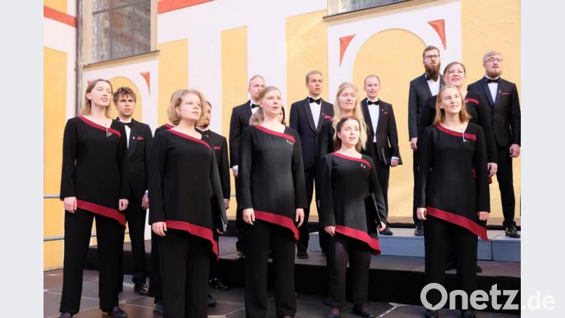 Konzert des finnischen Chores &quot;Dominante&quot; im Innenhof von Kloster Speinshart. Bild: do