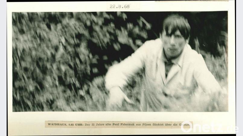 21. August 1968, 9.03 Uhr: Der 22 Jahre alte Paul Fidermak aus Pilsen flüchtet über die Grenze. Bild: Bild: Heinz Hoffmannbeck/Album Welzel