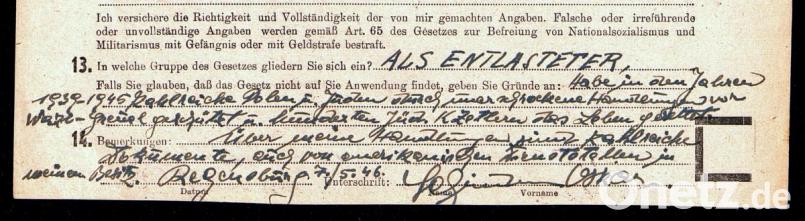 In diesem Abschnitt erwähnt Schindler die Rettung hunderter jüdischer KZ-Häftlinge. Bild: Staatsarchiv Amberg