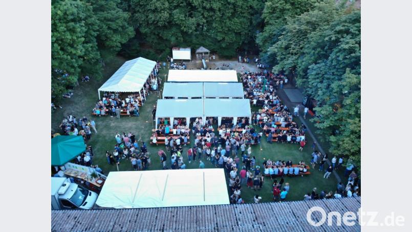 Das Weinfest aus der Vogelperspektive. Bild: kro