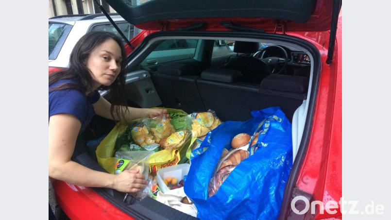 Margot Gerlitz nach einem ihrer Einsätze als Lebensmittelretterin. Bild: privat