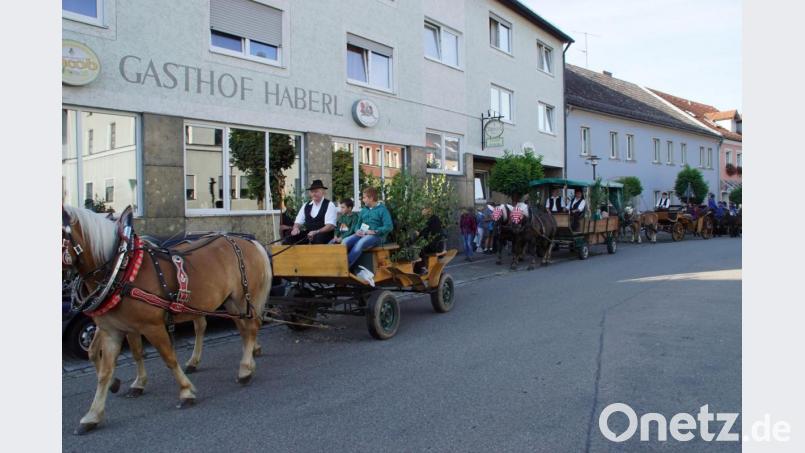 Von Schönsee aus machten sich nicht nur Wallfahrer zu Fuß auf den Weg nach Stadlern, sondern auch ein Pferdetross. Bild: mmj