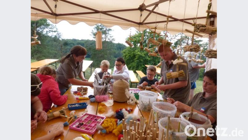 Guten Zuspruchs erfreut sich die Bastelecke.. Bild: fm