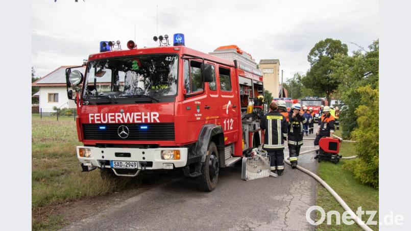 Die Feuerwehr im Einsatz Bild: jma
