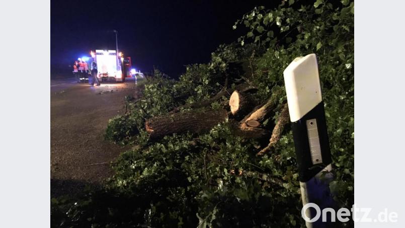 Ein Unwetter wütete am Sonntagabend im Landkreis. Bild: upl