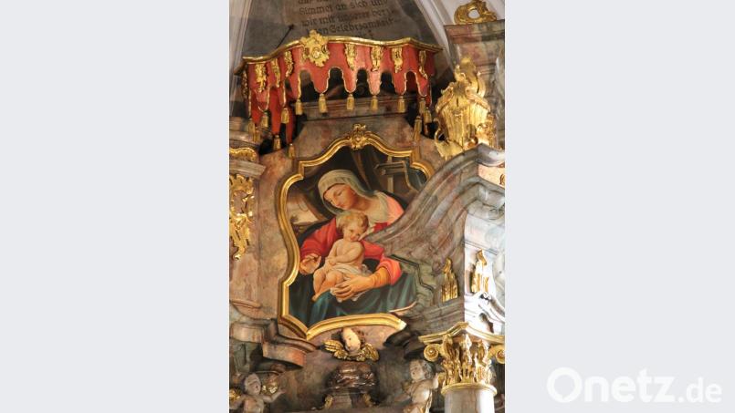Das aktuelle Altarbild mit der Darstellung Marias mit dem Jesuskind wird wohl in nächster Zukunft dem ursprünglichen Marienbild weichen müssen. Bild: prh