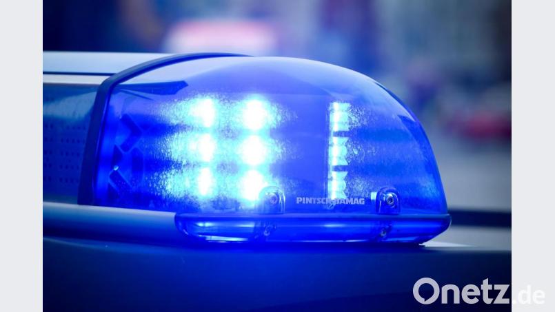 Das Blaulicht an einem Polizeiauto leuchtet. Foto: Patrick Pleul/Archiv Bild: Patrick Pleul