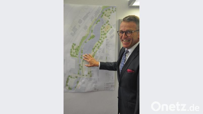 Die Lebensqualität der Kreisstadt hat Franz Stahl seit Jahrzehnten im Auge. Das Projekt "Zukunft Stadtgrün" ist ein weiterer Beitrag. Mitte Oktober erfolgt der Spatenstich. Beginnen sollen die Maßnahmen im nördlichen Bereich. Bild: ws